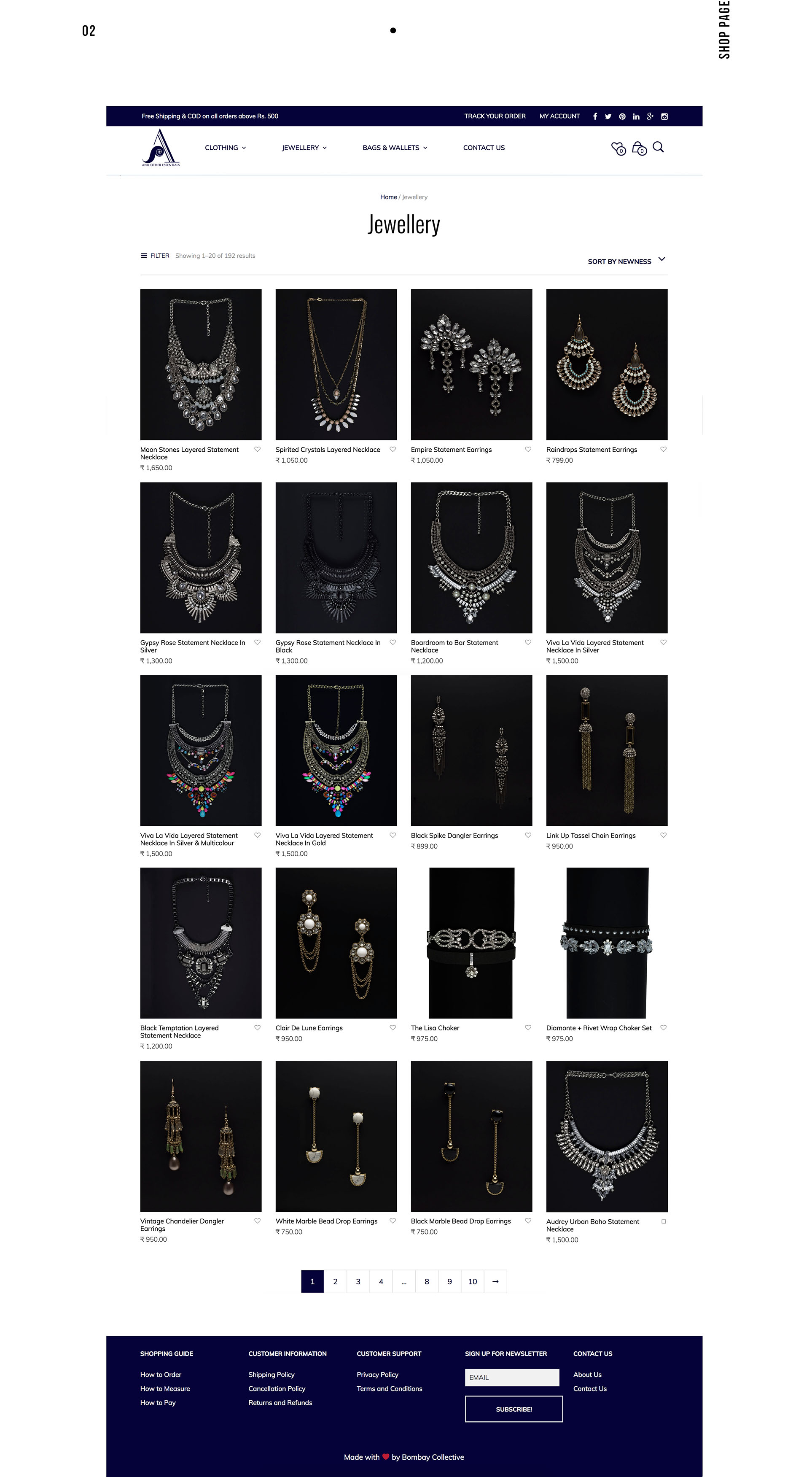 And Other Essentials - Shop Page