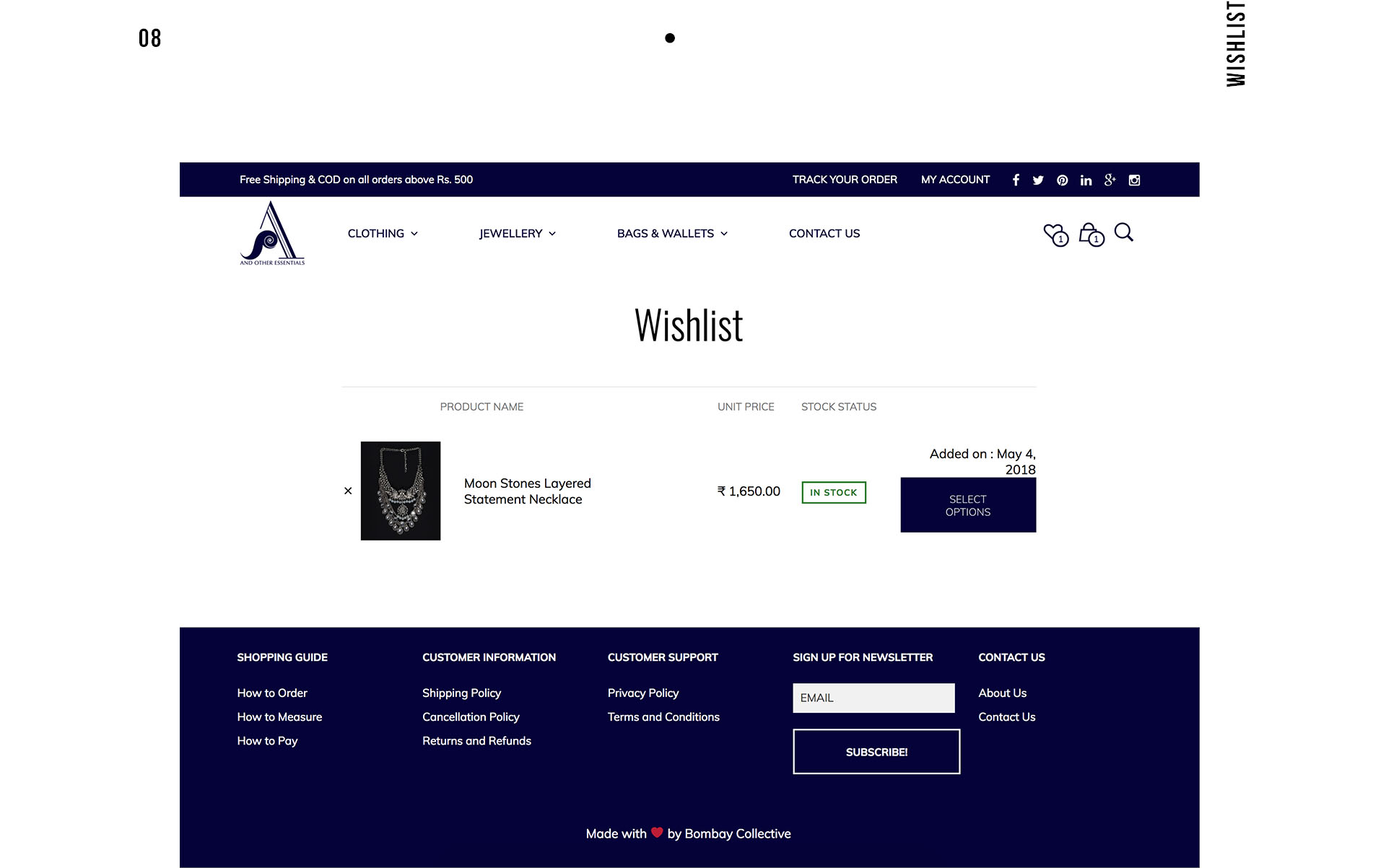 And Other Essentials - Wishlist